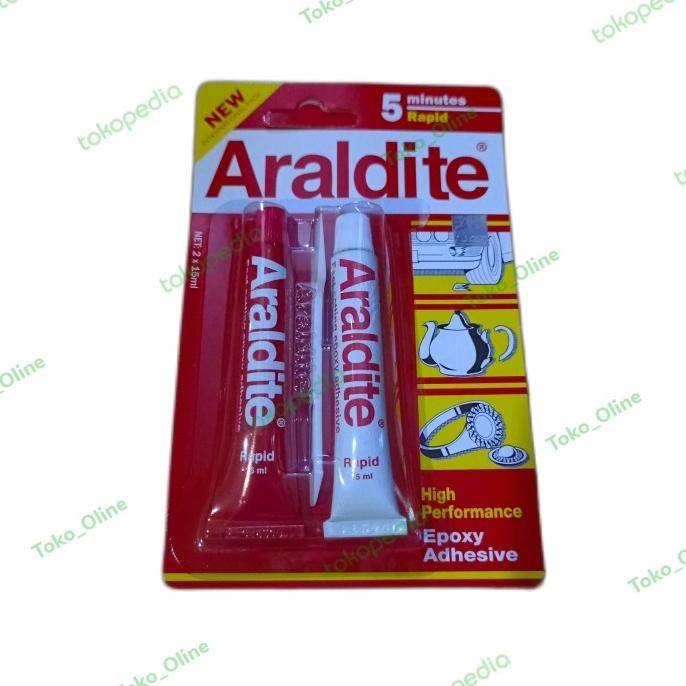 

Lem Araldite Merah Epoxy Adheaive 5 Menit Original