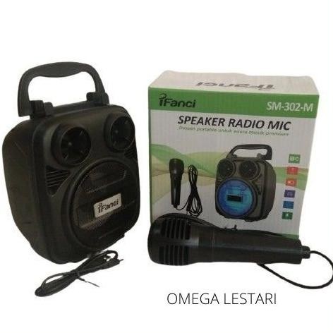 Speaker Bluetooth iFanci SM-301-M / SM-302-M Bisa Mic Karaoke, Radio,