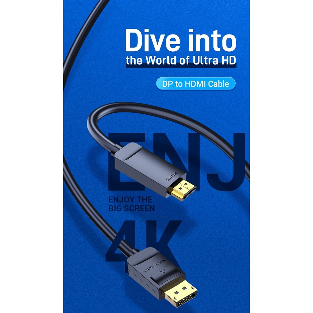 Vention Kabel DP to HDMI 4K