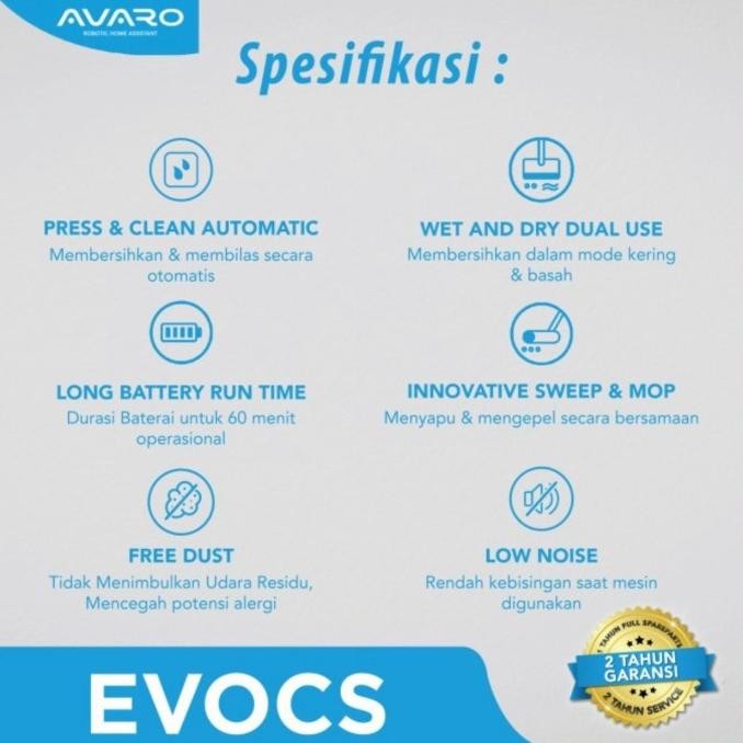 Avaro Evocs Alat Pel Canggih - Wet And Dry Floor Cleaning Mop Naniagemoyy