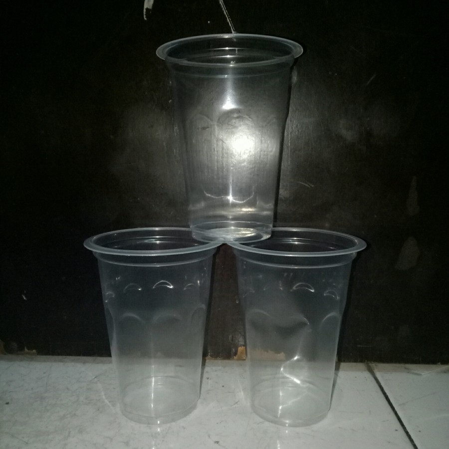 GELAS KOPI PLASTIK 220Ml / CUP 220 ML PLASTIK