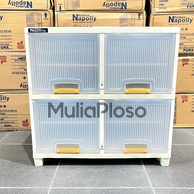 

NAPOLLY Locker Double Box 2 tower + Tambahan Sekat, tersedia susun 2,3,4 dan 5.