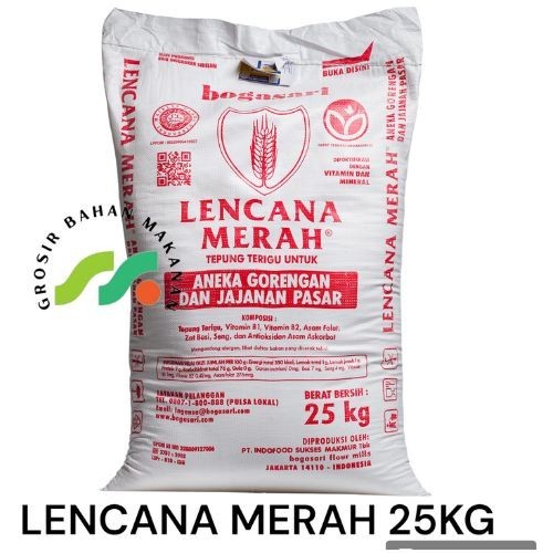

TERIGU LENCANA MERAH 25KG