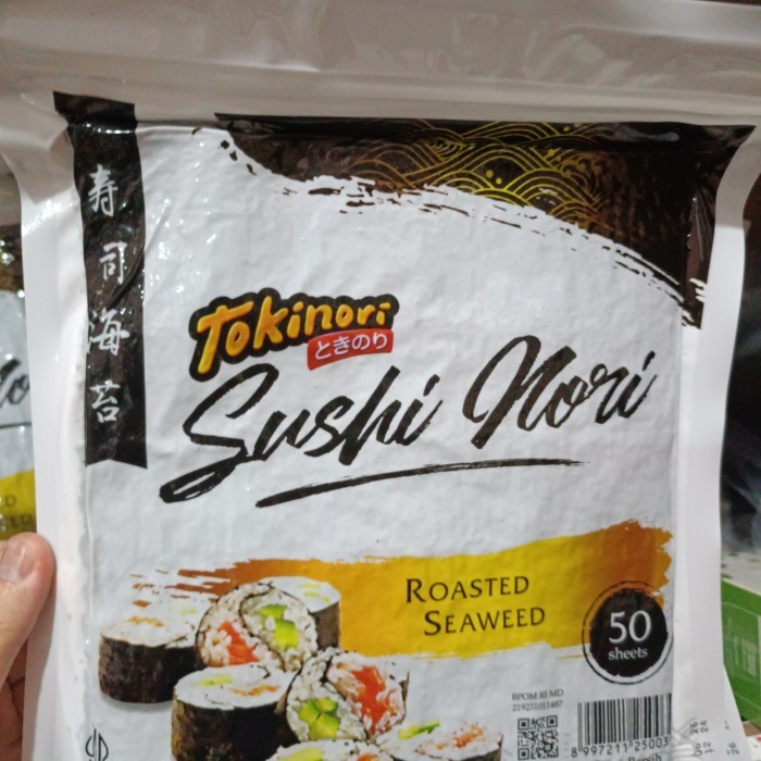 

NORI TOKINORI HALAL 50 LEMBAR/ROASTED SEAWEED/RUMPUT LAUT PANGGANG