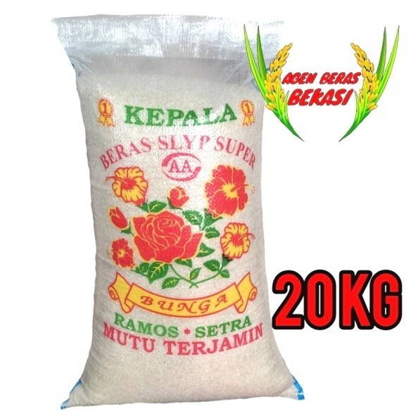 

BERAS MEDIUM SETRA RAMOS CAP BUNGA 20KG MURAH