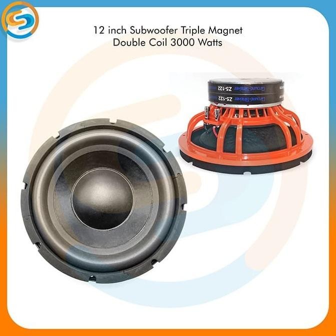 SPEAKER SUBWOOFER 12 INCH 3 MAGNET - SUB TRIPLE MAGNET DOUBLE COIL