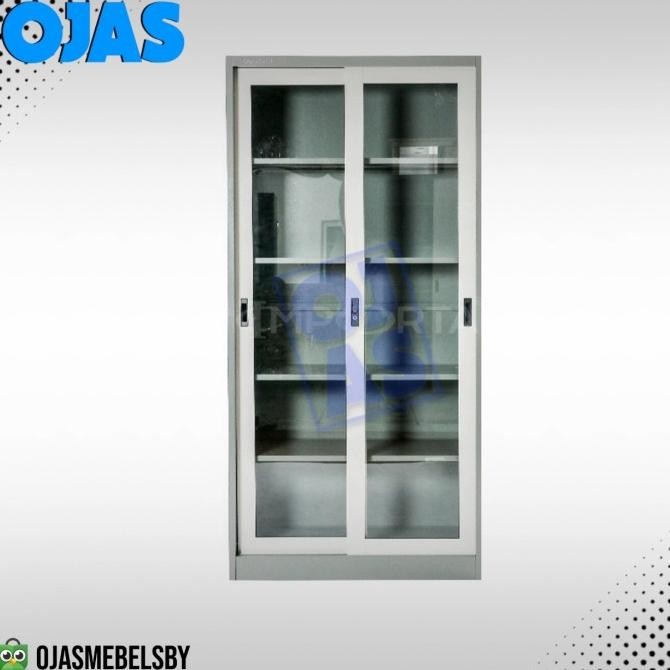 

TERBARU - Lemari arsip plat besi pintu sliding kaca