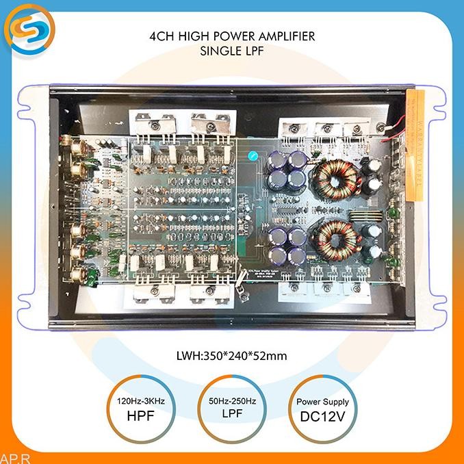 POWER 4CH HIGH POWER AMPLIFIER SINGLE LPF AP R 50000WATTS