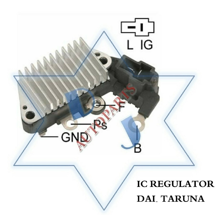 IC REGULATOR 14V (12V) ALTERNATOR DAI. TARUNA ESPASS SUZ. CARRY