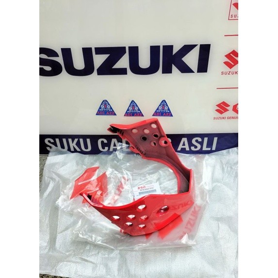under cowling sayap bawah pelindung mesin silver biru macho merah shogun 125 sp fd xrm lama original