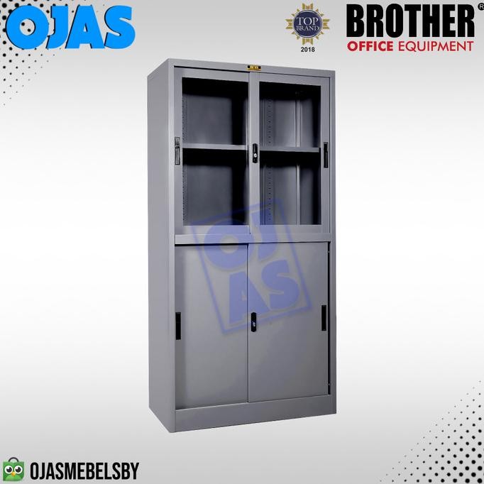 

Lemari arsip besi tinggi sliding kombinasi BROTHER B-308