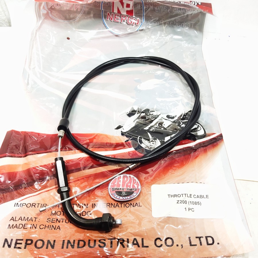 Kabel gas binter merzy tali gas kawasaki kz200 Limited Item Barang Langka Spare Part Motor Klasik