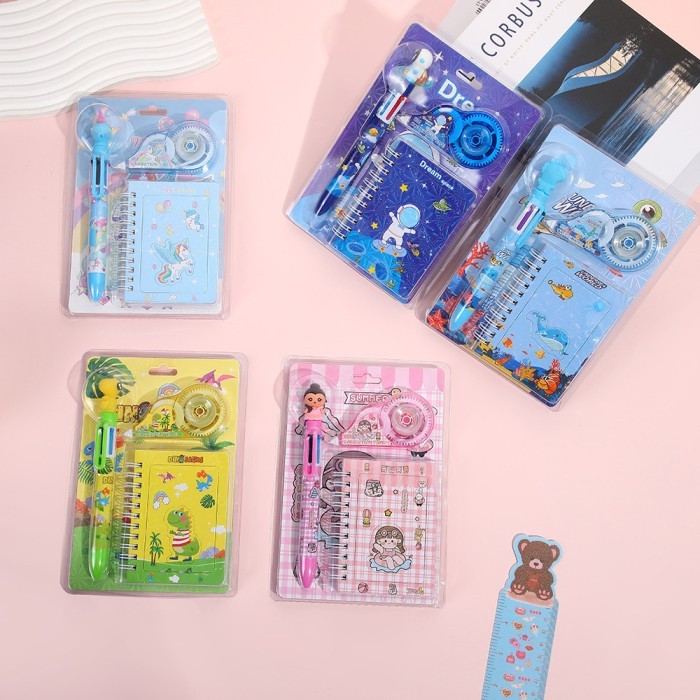

Lbt Alat Tulis Set 3In1 Stationery Set Perlengkapan Alat Tulis Sekolah Pulpen Correction Tape