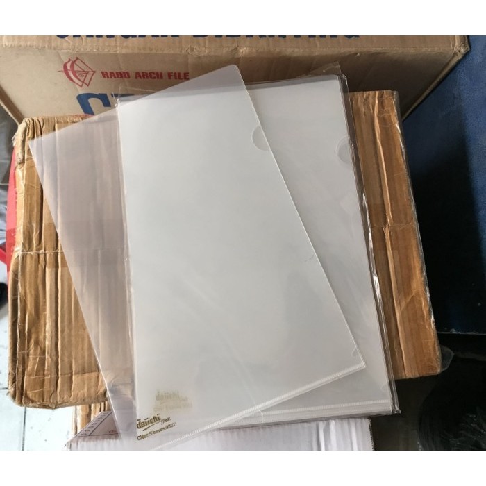 

Map L Daiichi A4 / Clear Sleeve Daichi 9001 Bening Plastik - 1 Pack Isi 12 Pcs
