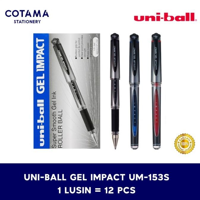 

Pulpen Uniball Gel Impact UM-153S 1.0 mm - 1 lusin isi 12 pcs BPS