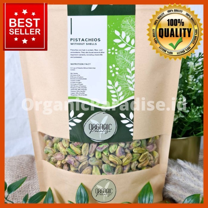 

PISTACHIO KUPAS 1 KG MENTAH / RAW PISTACHIO KERNEL 1 KG PREMIUM