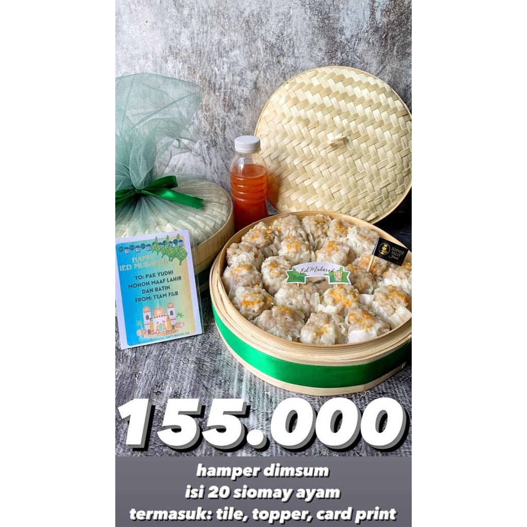 

HAMPERS KERANJANG / KLAKAT DIMSUM BESAR - PAKET IDUL FITRI / LEBARAN