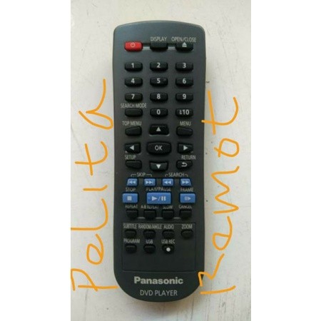 remot Panasonic DVD player original terlengkap