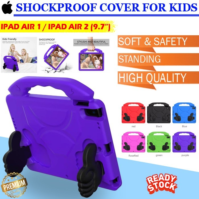 Ready iPad Air 1 2 A1474 A1475 A1476 A1484 A1566 A1567 Kid Case Casing Anak