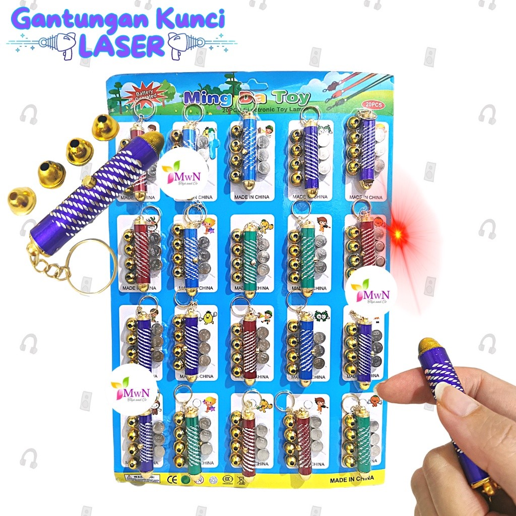 MWN Mainan Anak Jadul Lampu Laser 4 in 1