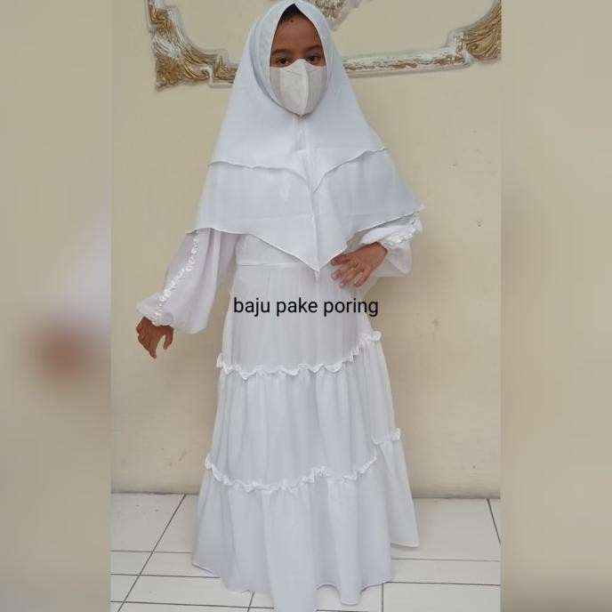 Promo GAMIS ANAK PEREMPUAN WARNA PUTIH SIZE 8-12 TAHUN COD