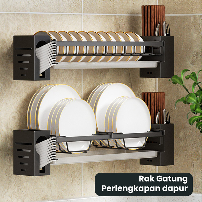Mainland Rak Dapur Gantung Penyimpanan Piring Minimalis Hrm121