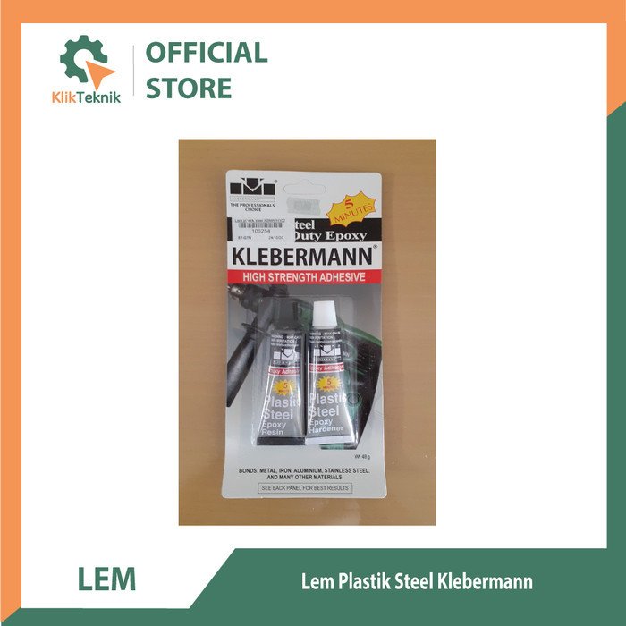 

Terlaris Lem plastik steel Klebermann 5 minute SALE