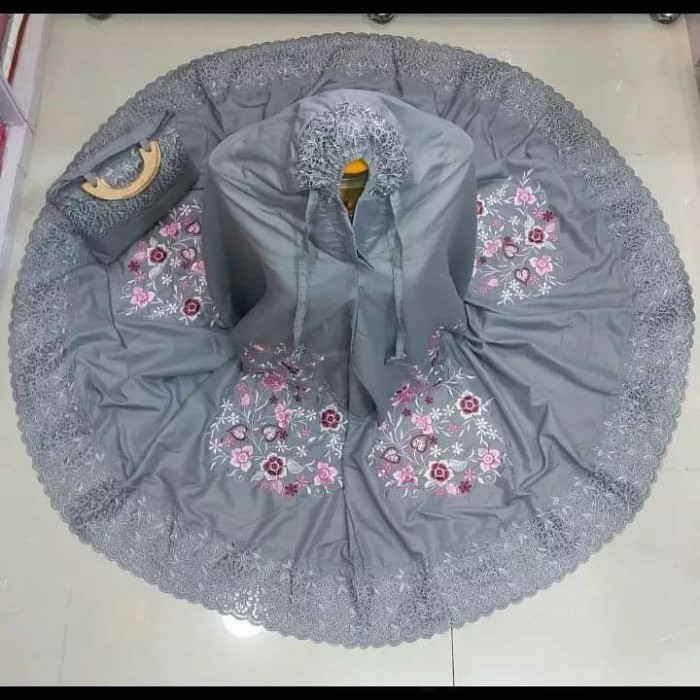 Minajshop Mukena Khadijah Bordir Suji Caia Khas Bukittinggi Padang