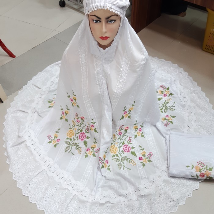 Minajshop Mukena Bordir Strimin Bukittinggi Katun Paris