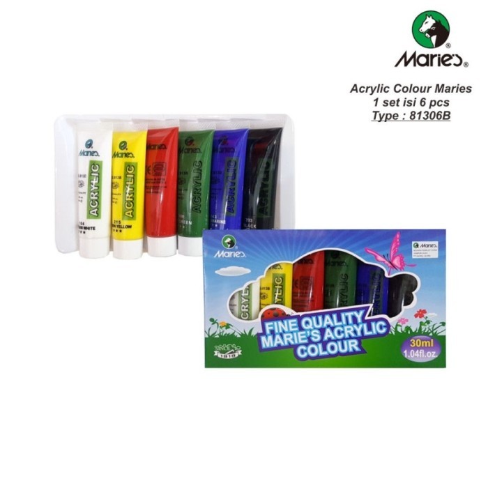 

PROMO CAT ACRYLIC AKRILIK MARIES 30 ML 6 WARNA 81306B