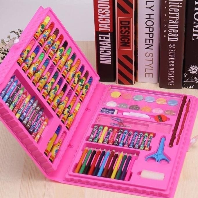 

BRG BARU COLOURING SET 86 IN 1 CRAYON KARAKTER CAT AIR PENSIL STATIONARY WARNA