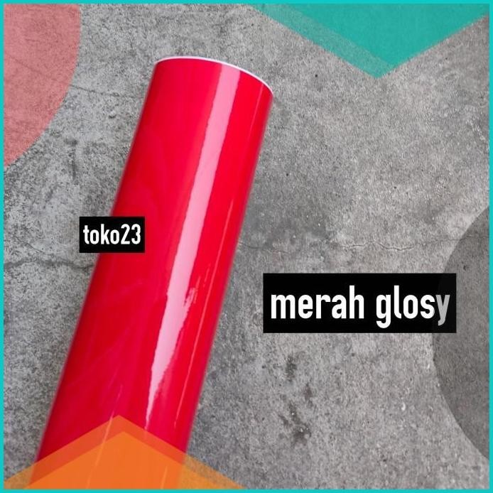 SKOTLET MERAH KILAP STIKER MOTOR GLOSSY WARNA MERAH 07D35Z4 readystock