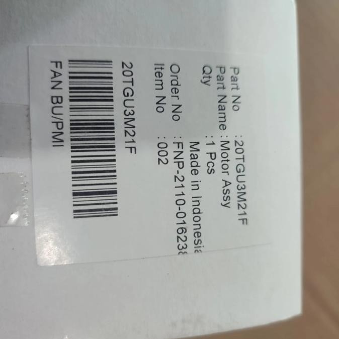 Motor Exhaust Fan Panasonic FV20TGU3-5