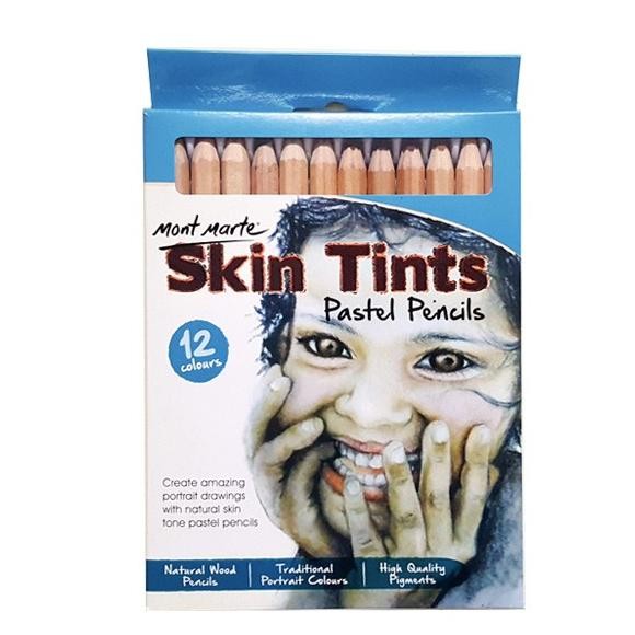 

BRG BARU Mont Marte Skin Tints Pastel Pencil Set 12