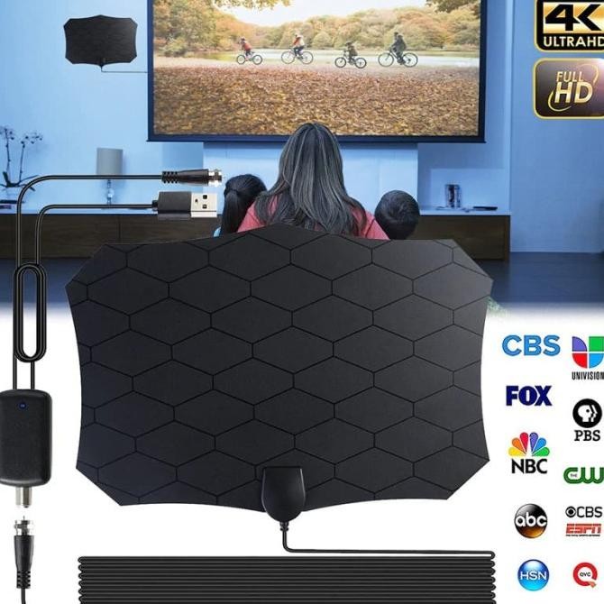 ANTENA TV DIGITAL DVB-T2 HIGH GAIN 25DB BONUS SIARAN LUAR NEGERI HARGA KHUSUS