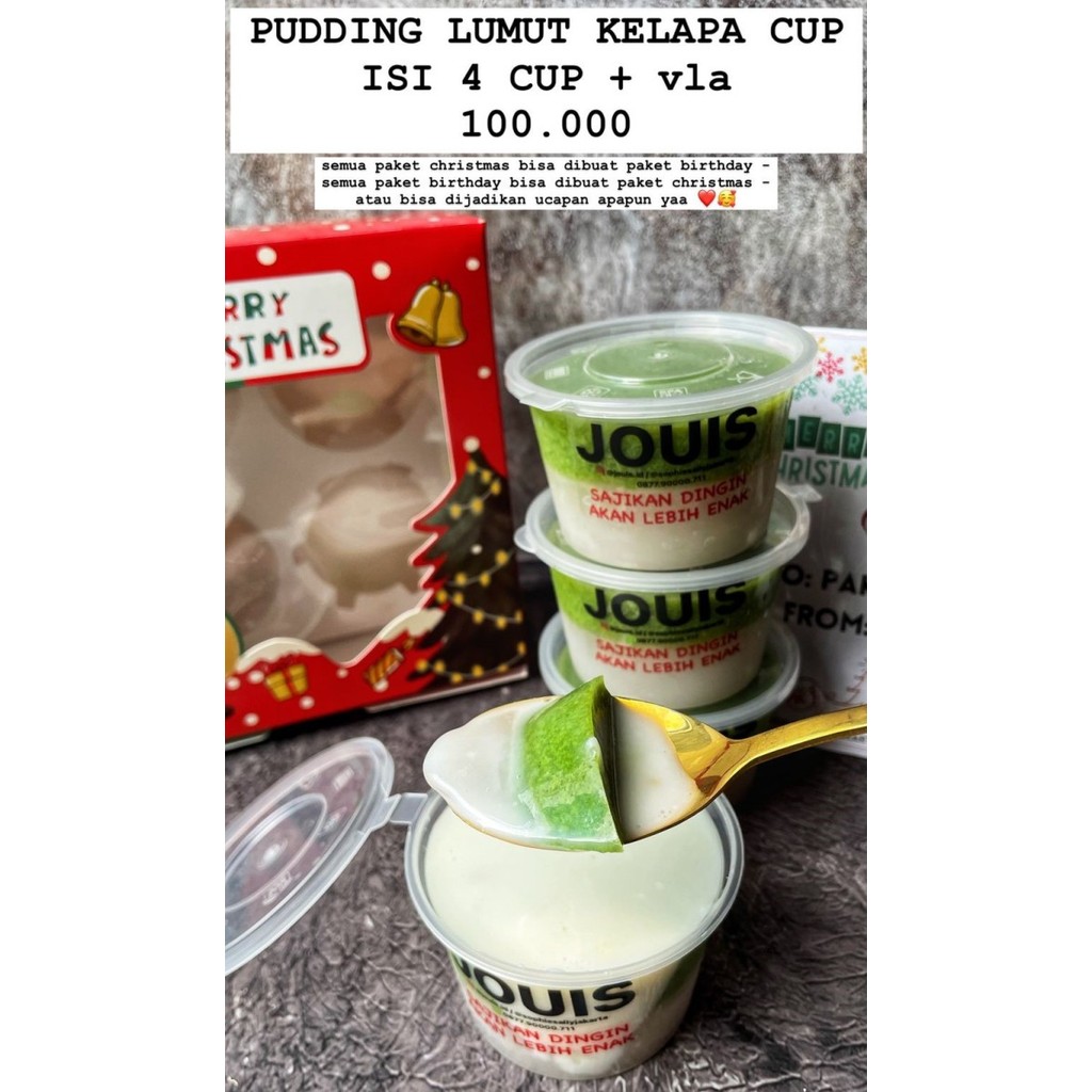 

PUDDING LUMUT KELAPA CUP HAMPERS NATAL / CHRISTMAS EDITION READY!