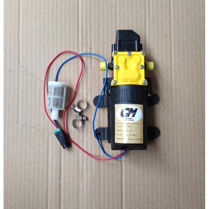 DINAMO WATER PUMP SPRAYER DC 12VOLT 100 PSI MOBIL / MOTOR / AC MURAH