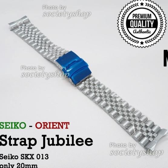 Jubilee STRAP Rantai Jam Tangan Seiko 013 skx13 Watch 20mm tali 20