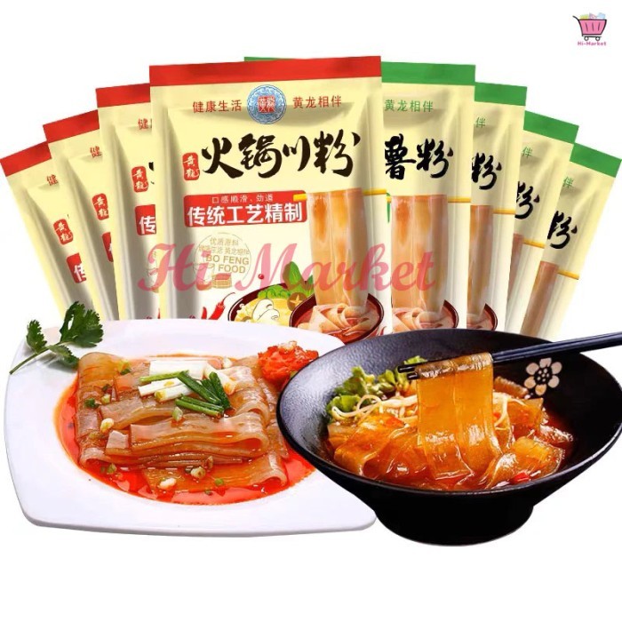 

TERBARU! HuangLong Mie Ubi Lebar - Mie Ubi Hotpot - Mie Ubi Lebar Chinese Glass Noodle 240g
