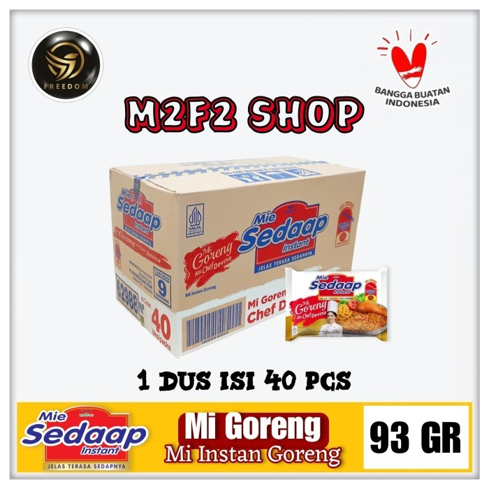 

HOT SALE! Mie Sedaap Instant Mi Goreng Ala Chef Devina Bag - 93 gr (Harga Karton)