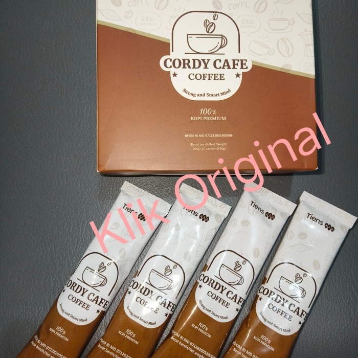 

TERBARU! Cordy Cafe Coffee 100% Kopi Premium Paket 4 Sachet BPOM SEGEL