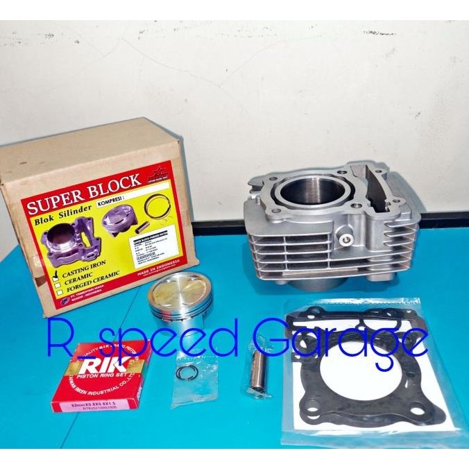 BLOK CAST IRON & FORGED PISTON BRT LEXI 125 AEROX NMAX OLD & NEW 62.00