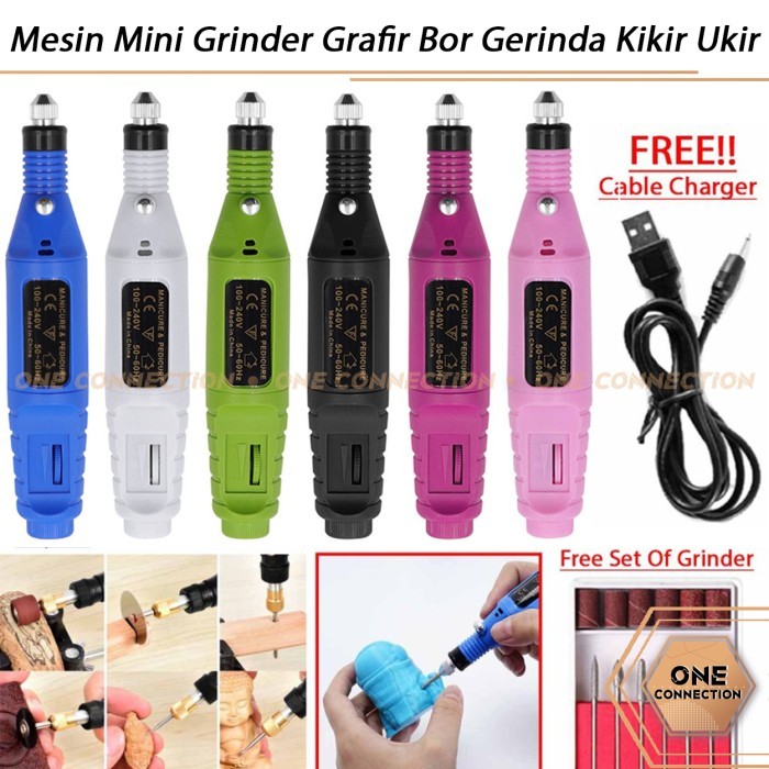 Mesin Mini Grinder Grafir Bor Gerinda Kikir Ukir Gerinda Mini Portable