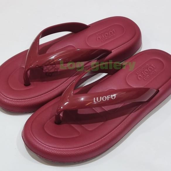 Andal Wanita Jepit Jelly Luofu E7196