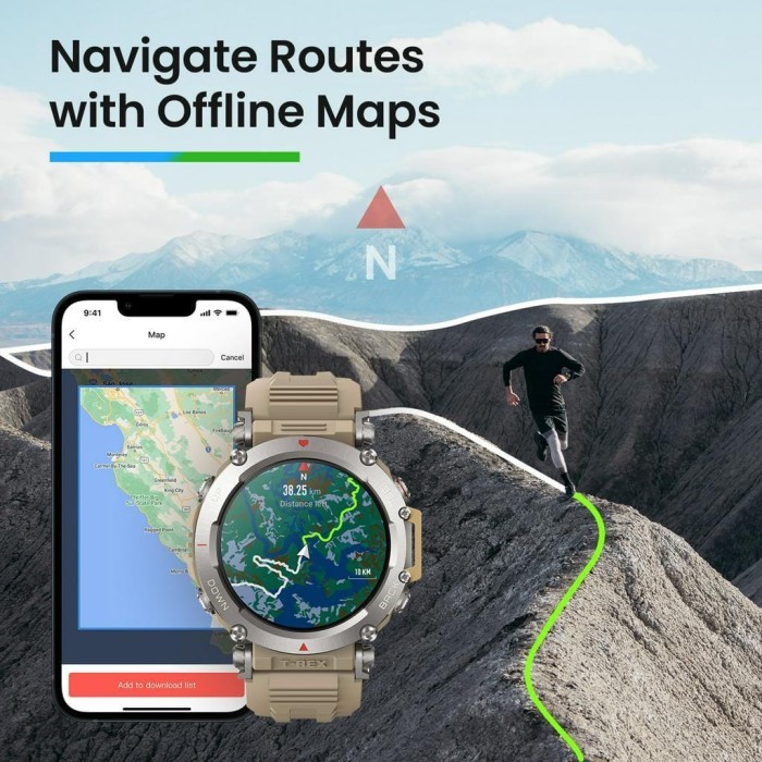 Amazfit T-Rex Ultra Smartwatch Garansi Resmi Amazfit Indonesia