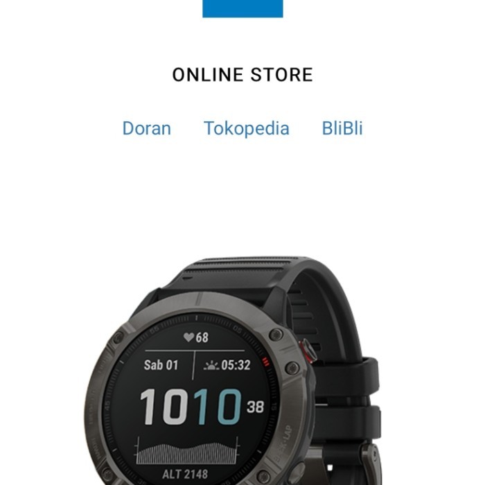 Garmin Fenix 6x Sapphire Carbon Gray DLC with Black Band