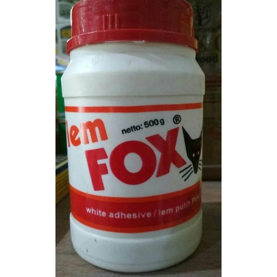 

Promo Lem Fox 500 Gram Lem Putih Pvac / Lem kayu dll COD