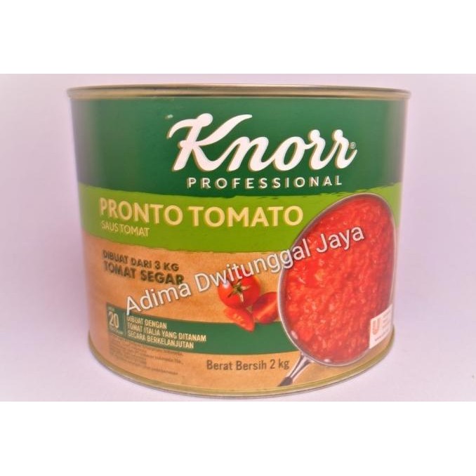 

Tomato Pronto Sauce Knorr 2 kg / Saus Tomat Itali