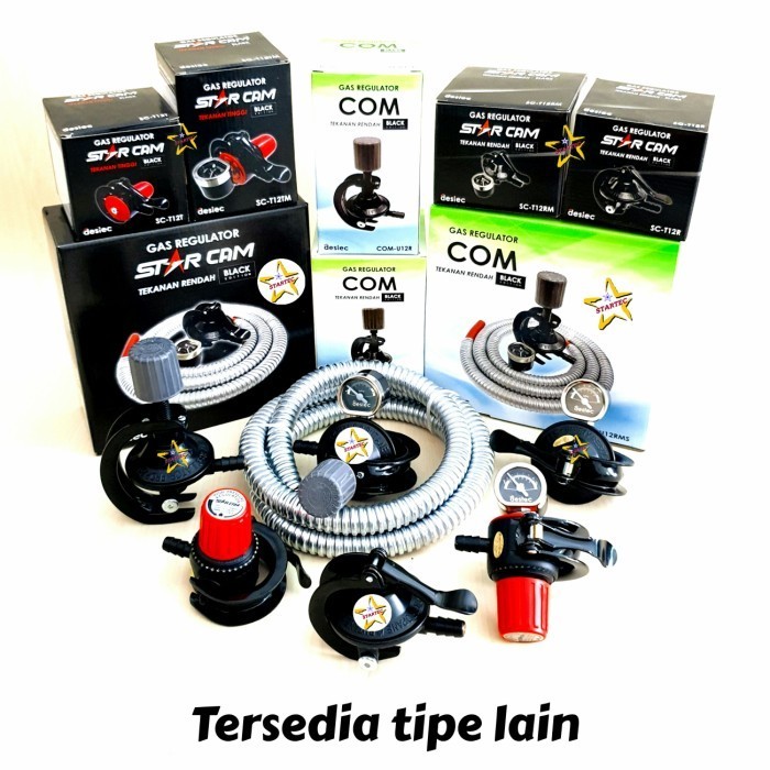 Regulator Gas Lpg Starcam Sc-T12Rms Dengan Selang