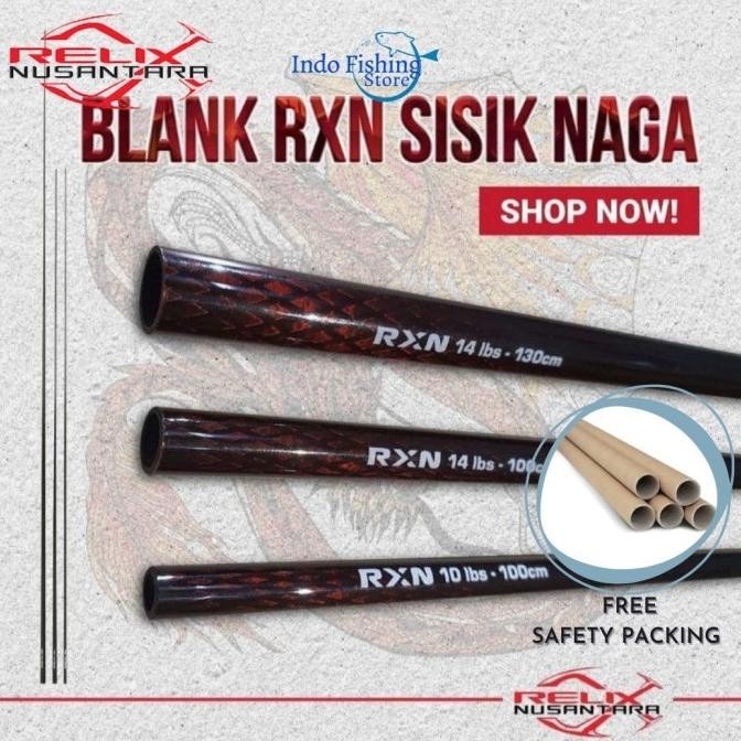 Blank Joran Pancing SISIK NAGA RELIX NUSANTARA Carbon Hollow Bolong